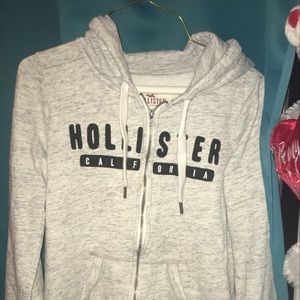 White/Grey Hollister sweater